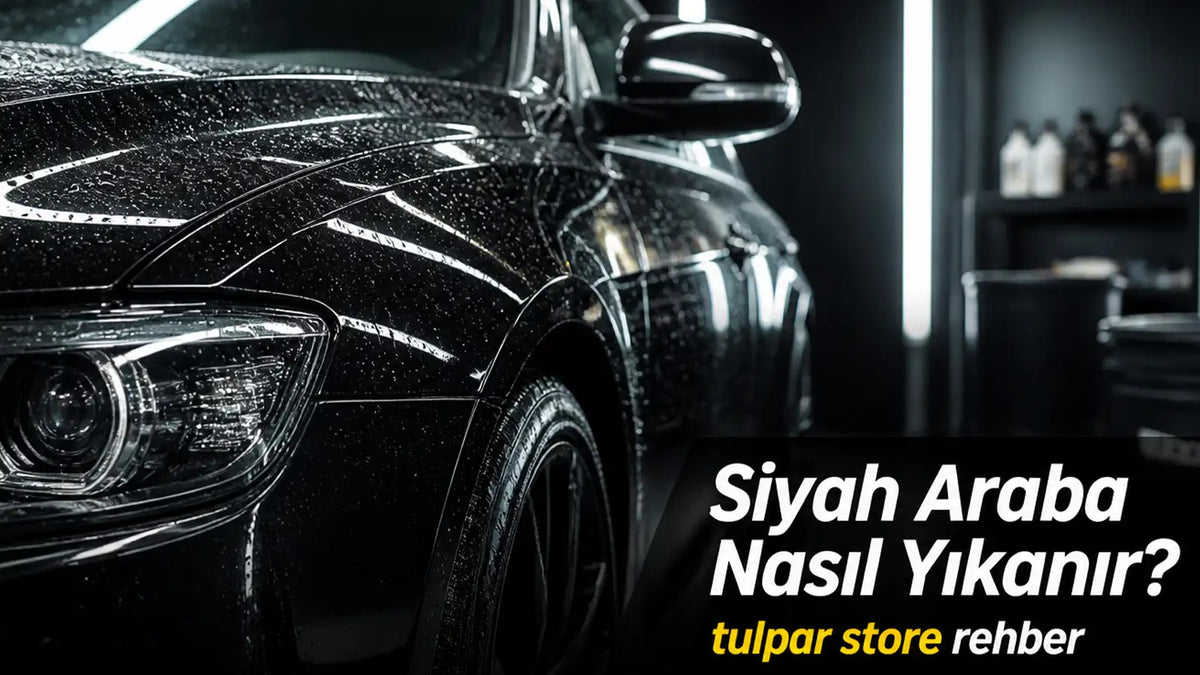 Siyah renkli otomobiller leke bırakmadan nasıl yıkanır bilgilendirici blog görseli