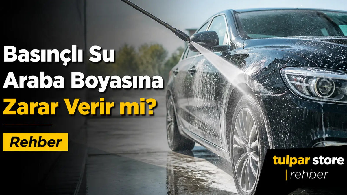 Basınçlı yıkama makinası yakından tutulursa otomobil boyasına zarar verir mi cevabı bilgilendirici içerik 