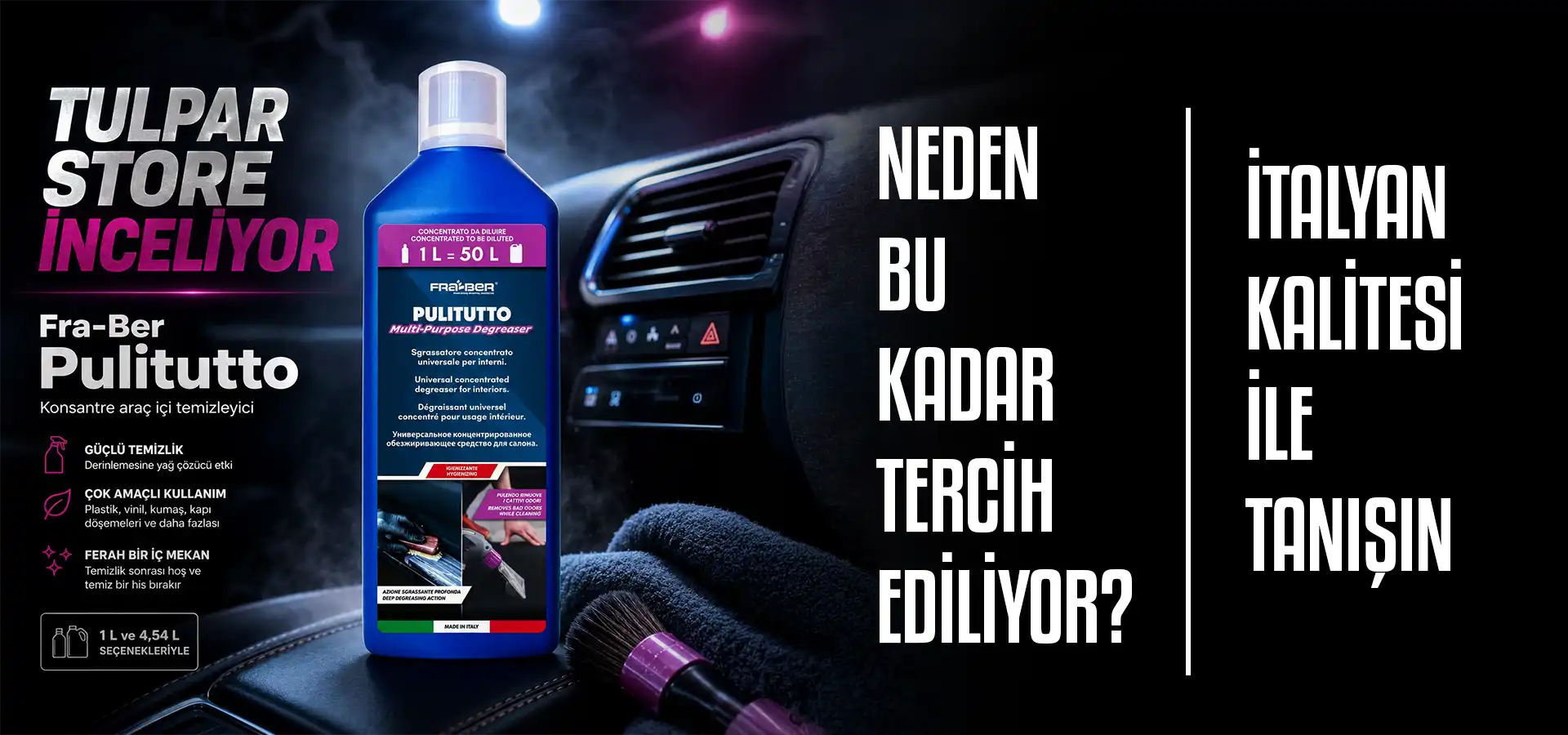 Fraber Pulitutto Konsantre Araç İçi Temizleyici