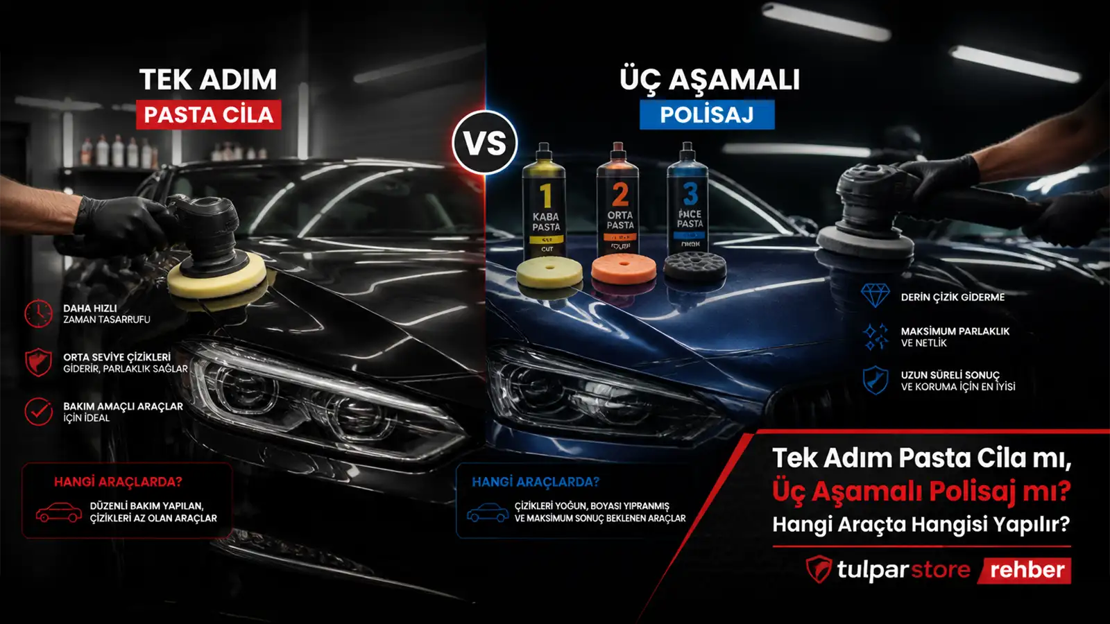 Tek adım pasta cila mı üç aşamalı pasta cila mı mantıklı rehber