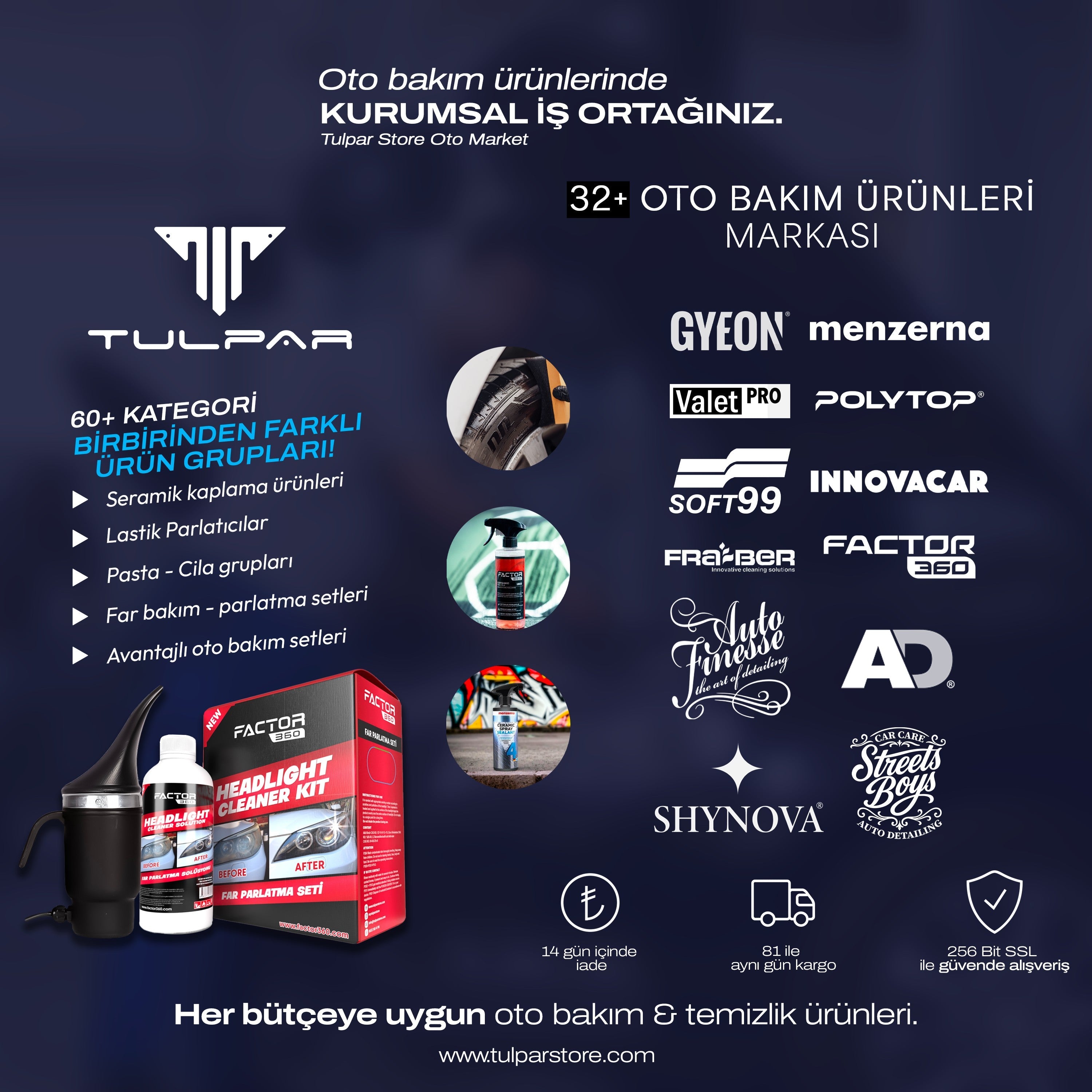 Tulpar Store Oto Bakım ve Temizlik Ürünleri Premium Detailing
