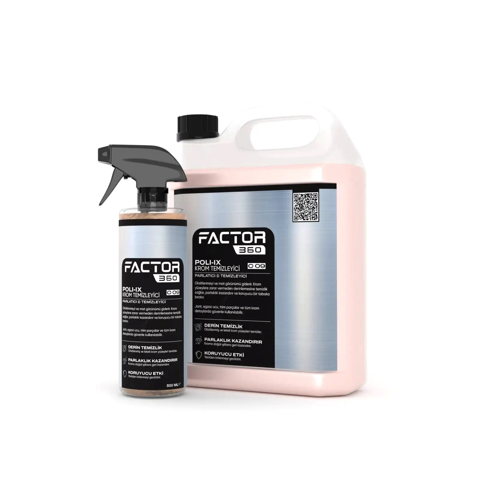 Factor360 Krom Temizleyici 500 ML - 5 L
