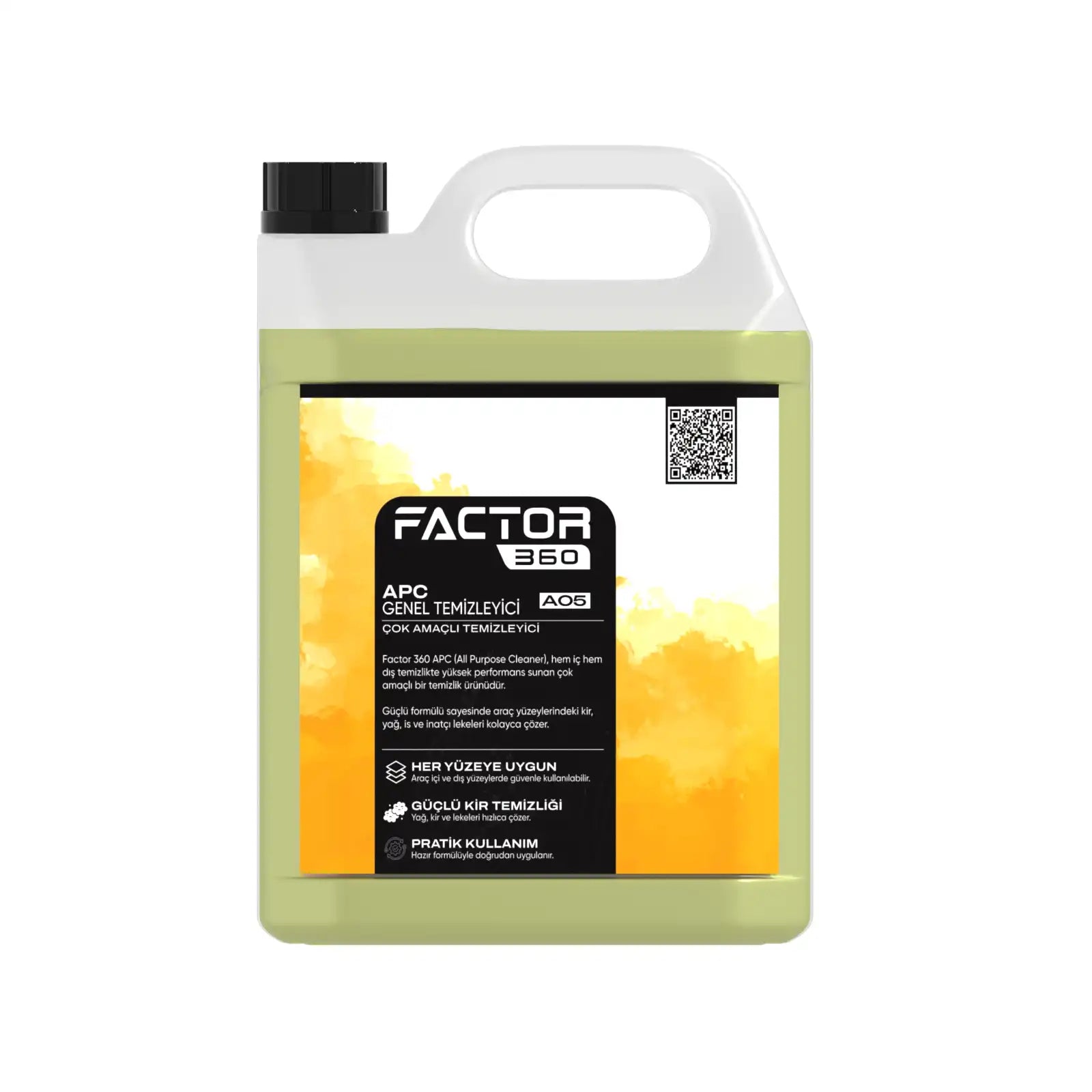 Factor360 genel amaçlı oto araba temizleyici apc 5 litre 
