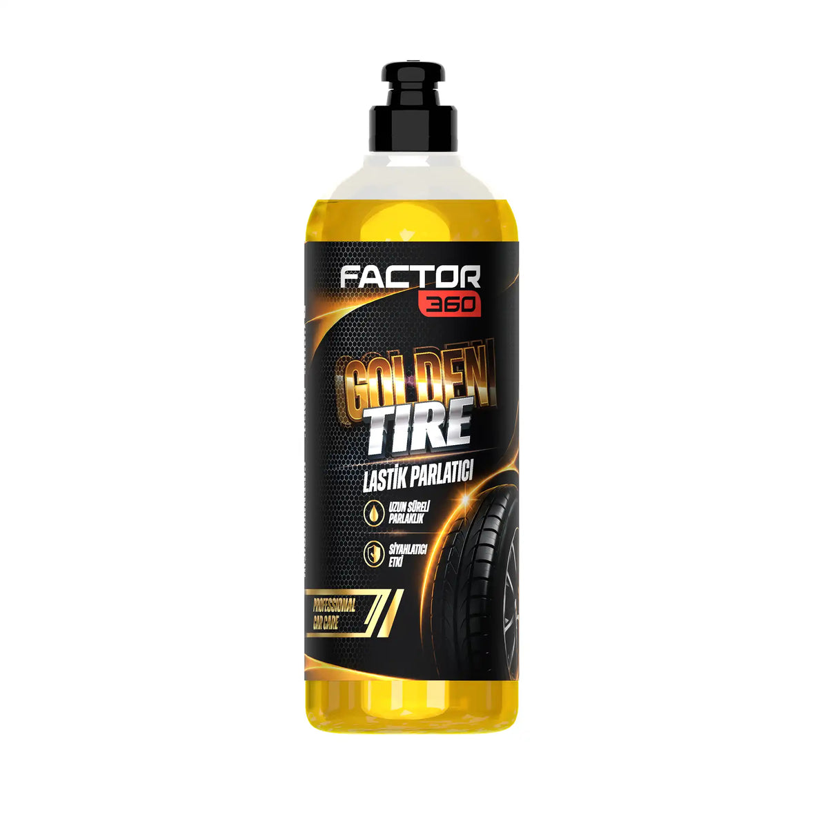 Factor360 golden tire uzun süre kalıcı lastik parlatıcı jel 500 ml ürün görseli 