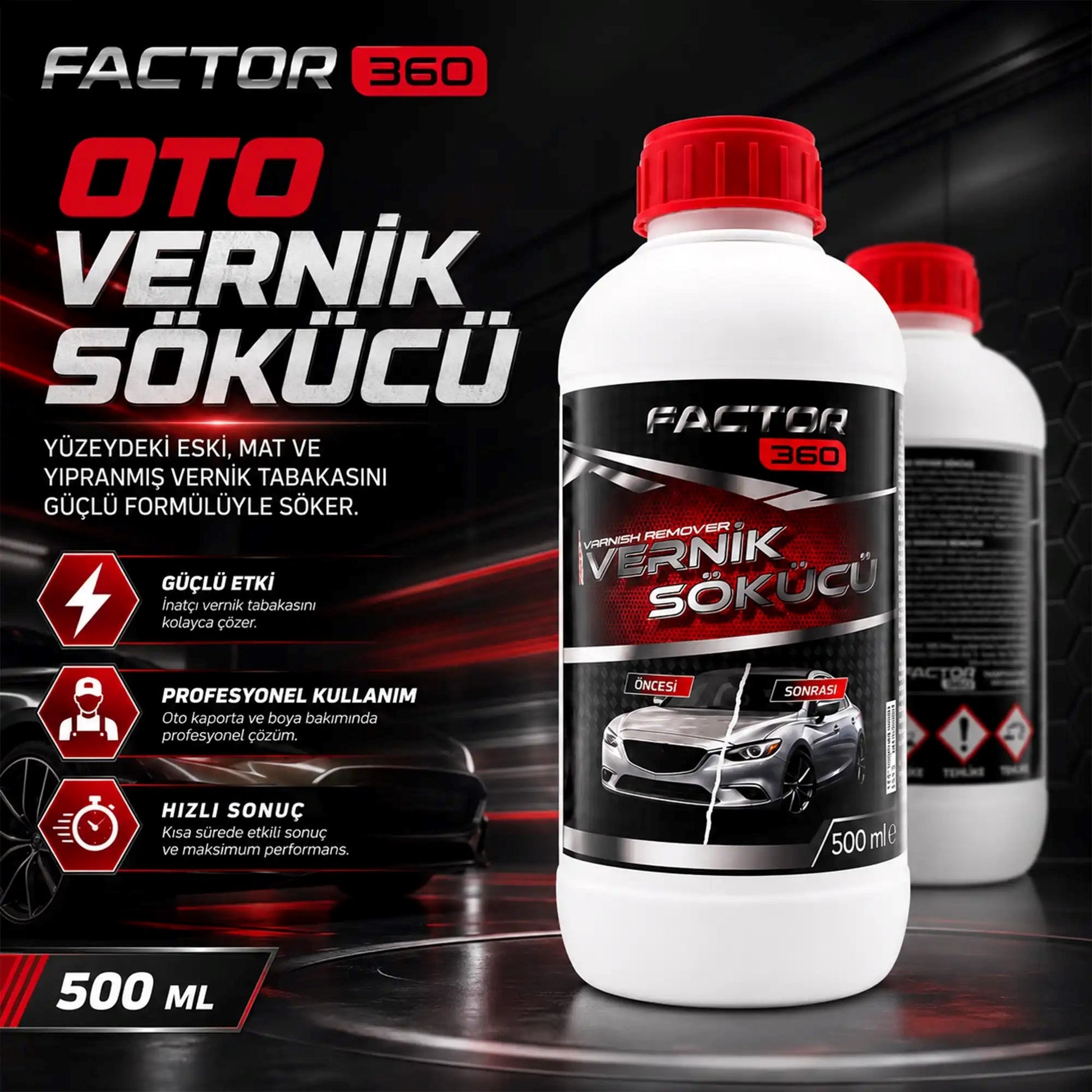 Factor360 Otomobil Vernik Sökücü | Güneş Yanığı ve Vernik Atması