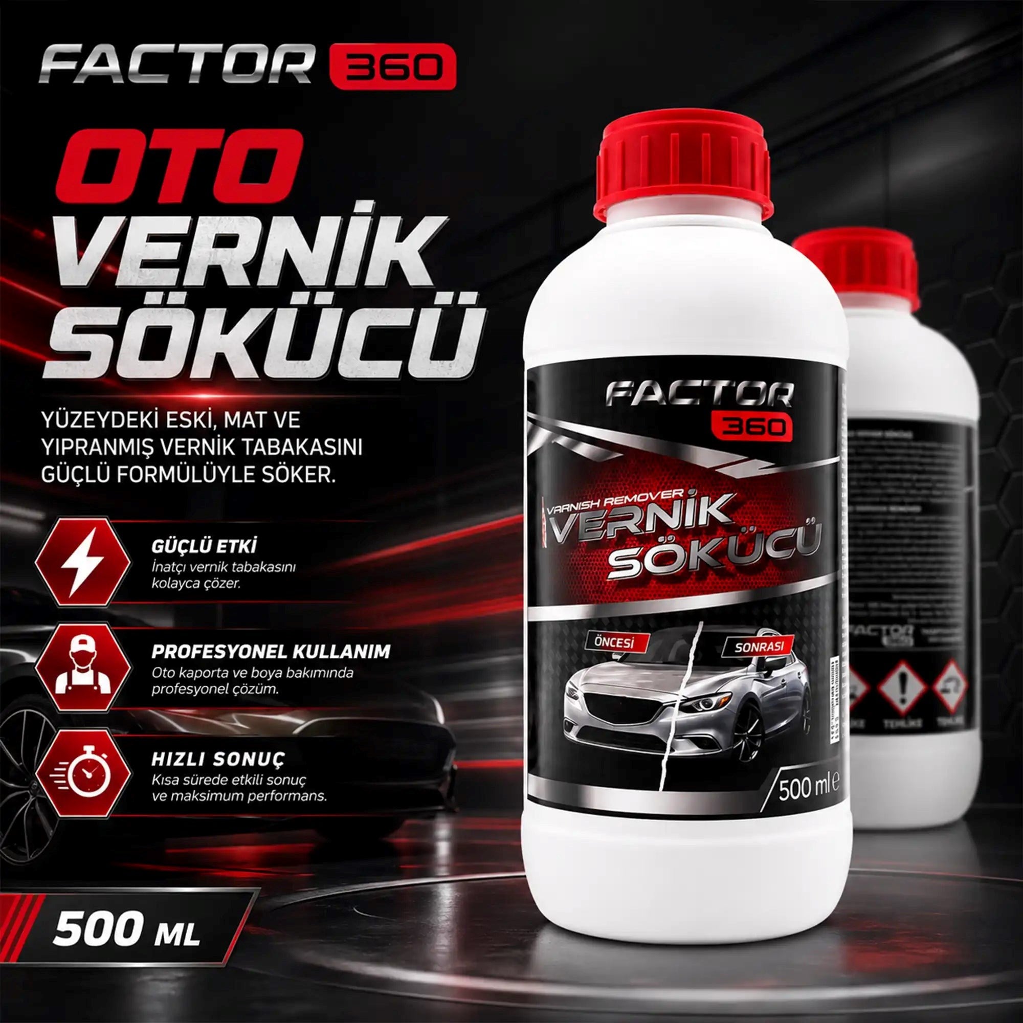 Factor360 Otomobil Vernik Sökücü | Güneş Yanığı ve Vernik Atması
