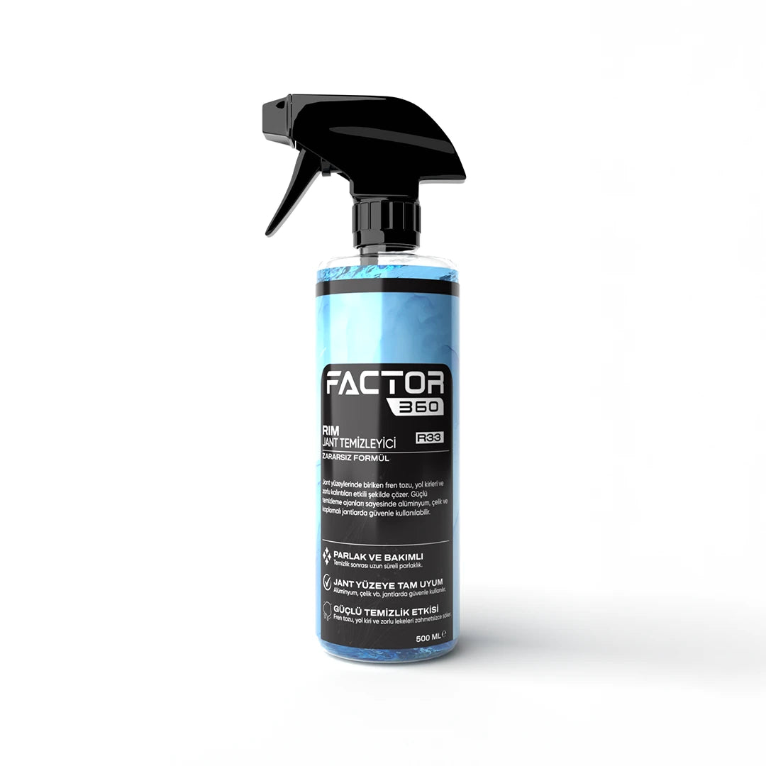 Factor360 Minimax V.2 Şampuan Lastik Jeli Hızlı Cila Araç İç Dış Yüzey Temizlik & Bakım Oto Bakım Seti 10 Parça