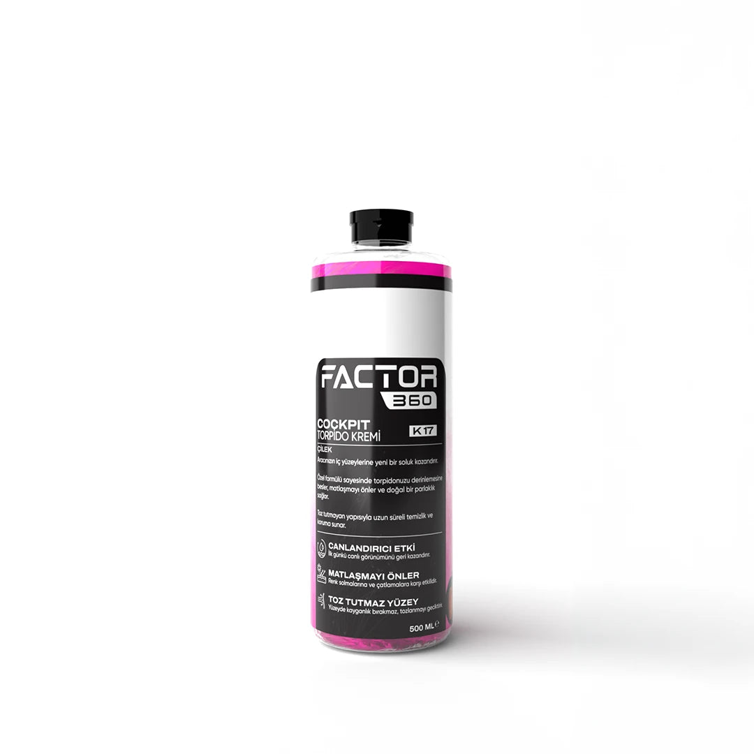Factor360 Minimax V.2 Şampuan Lastik Jeli Hızlı Cila Araç İç Dış Yüzey Temizlik & Bakım Oto Bakım Seti 10 Parça