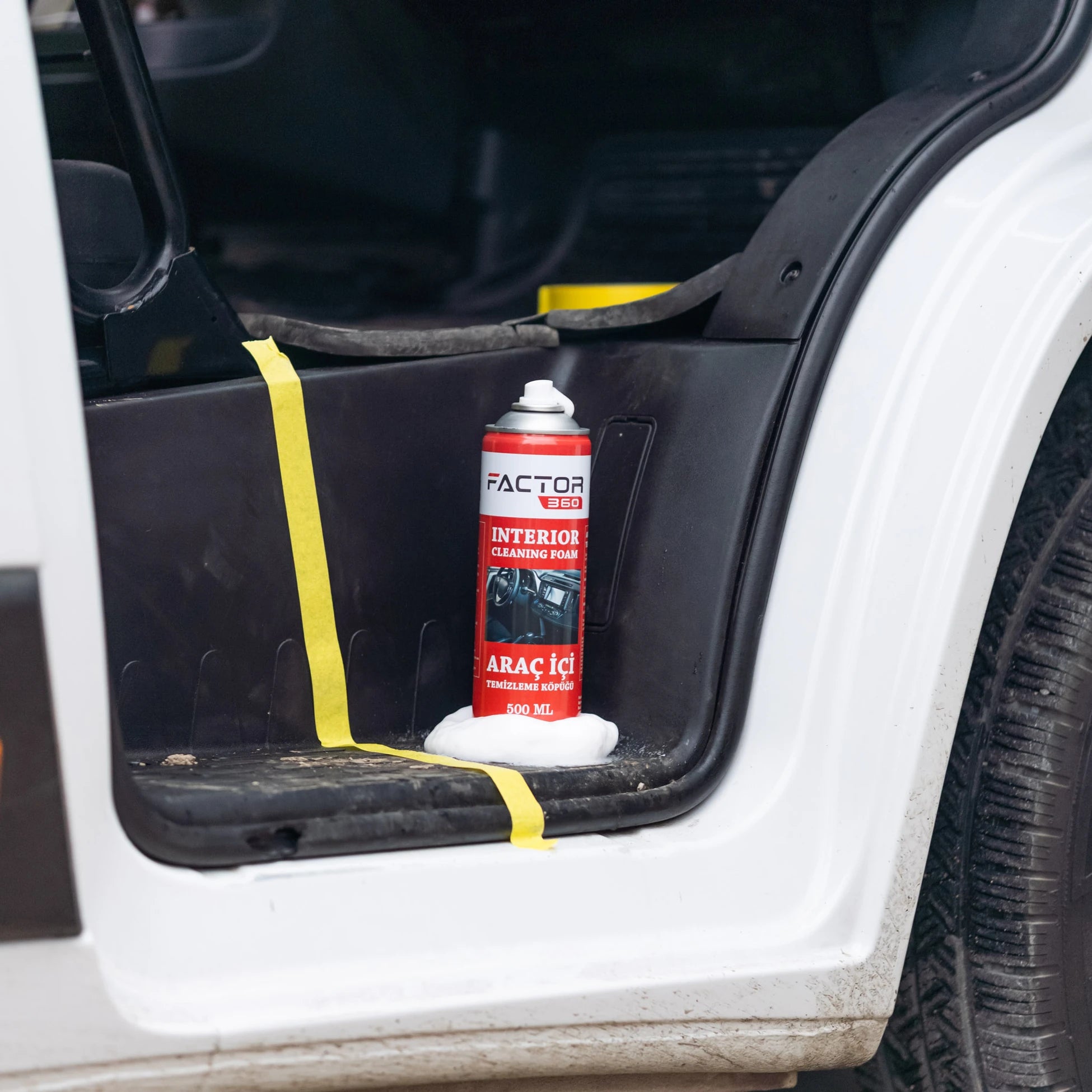 Factor360 Araç İçi Temizleme Köpüğü Aerosol 500 ML