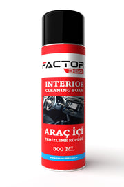 Factor360 Araç İçi Temizleme Köpüğü Aerosol 500 ML
