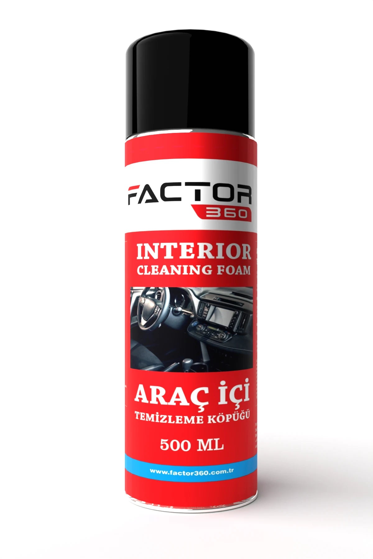 Factor360 Araç İçi Temizleme Köpüğü Aerosol 500 ML