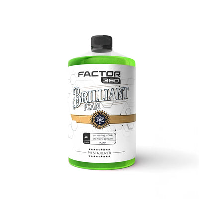 Factor360 Brilliant Green Apple Yeşil Elma Kokulu pH Nötr Yoğun Cilalı Oto Yıkama Şampuanı