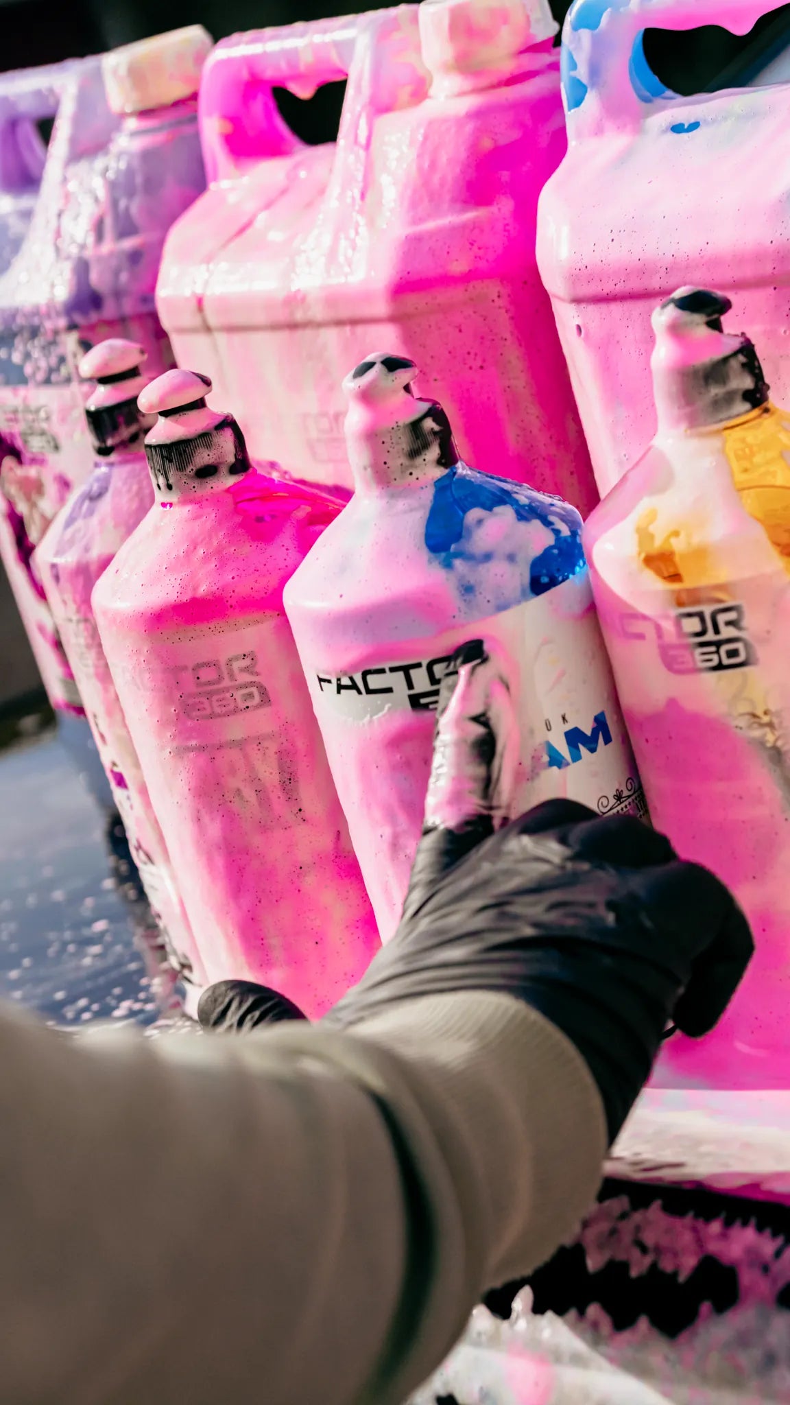 Factor360 Renkli Pembe Mavi Mor Sarı pH Nötr Oto Yıkama Şampuanı