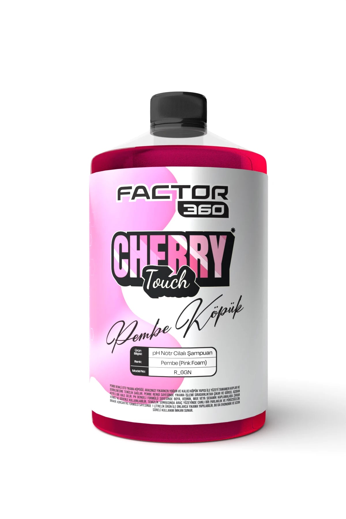 Factor360 Renkli Pembe Mavi Mor Sarı pH Nötr Oto Yıkama Şampuanı