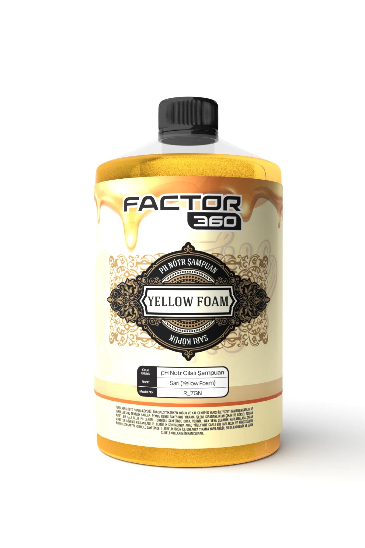 Factor360 Renkli Pembe Mavi Mor Sarı pH Nötr Oto Yıkama Şampuanı