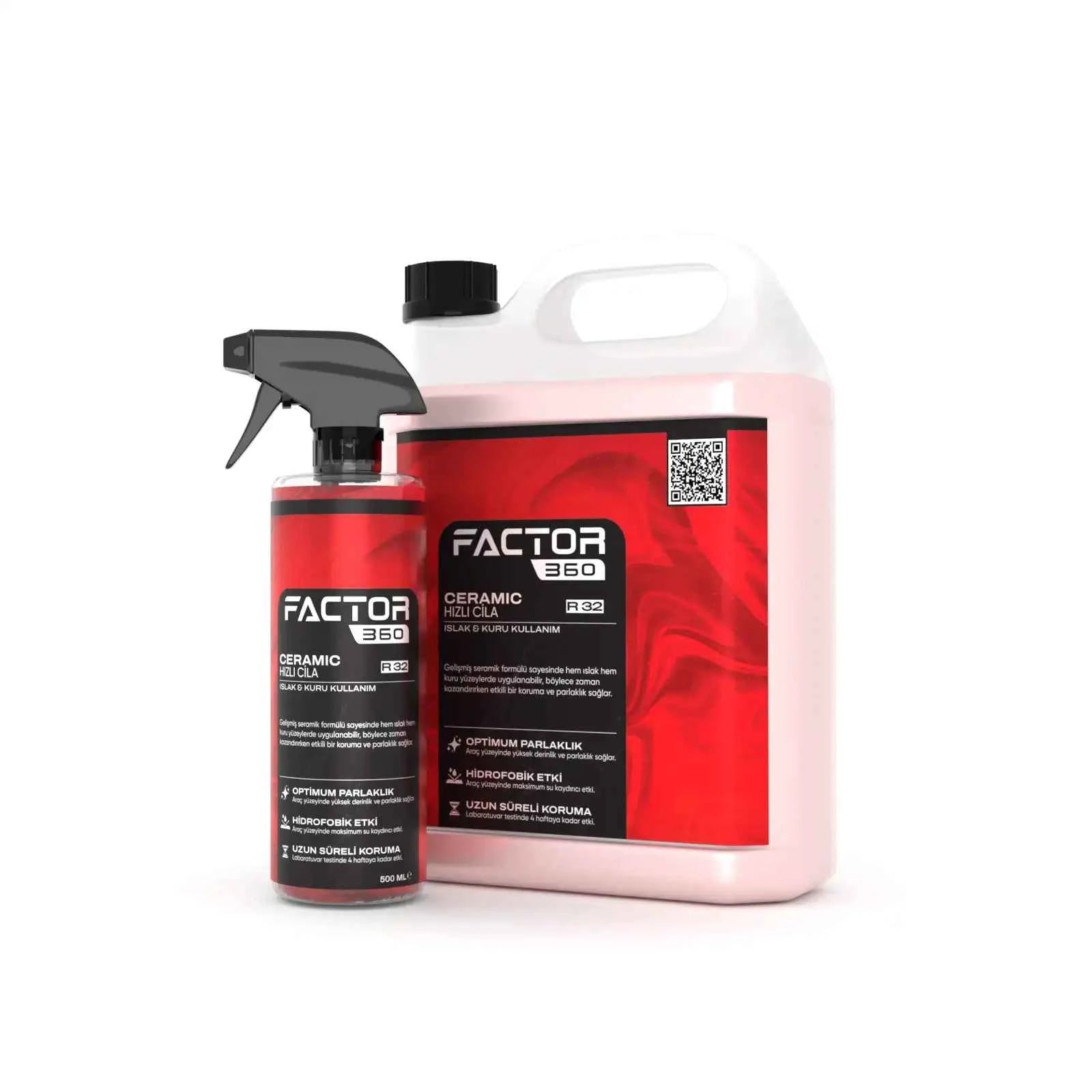 Factor360 Seramik Etkili Hızlı Cila 500 ML - 5 L