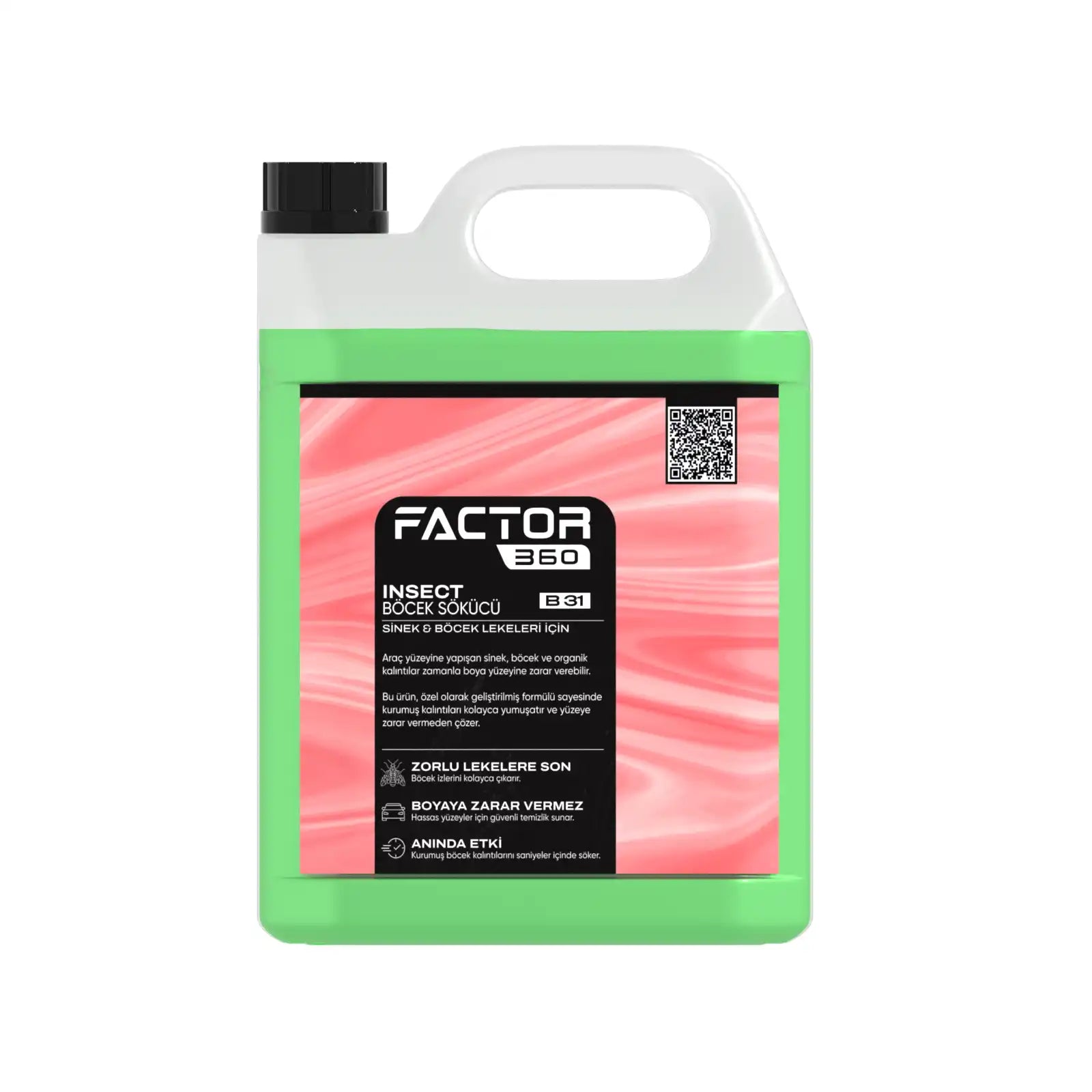 Factor360 otomobil sinek böcek temizleyici ürünü 5 litre 