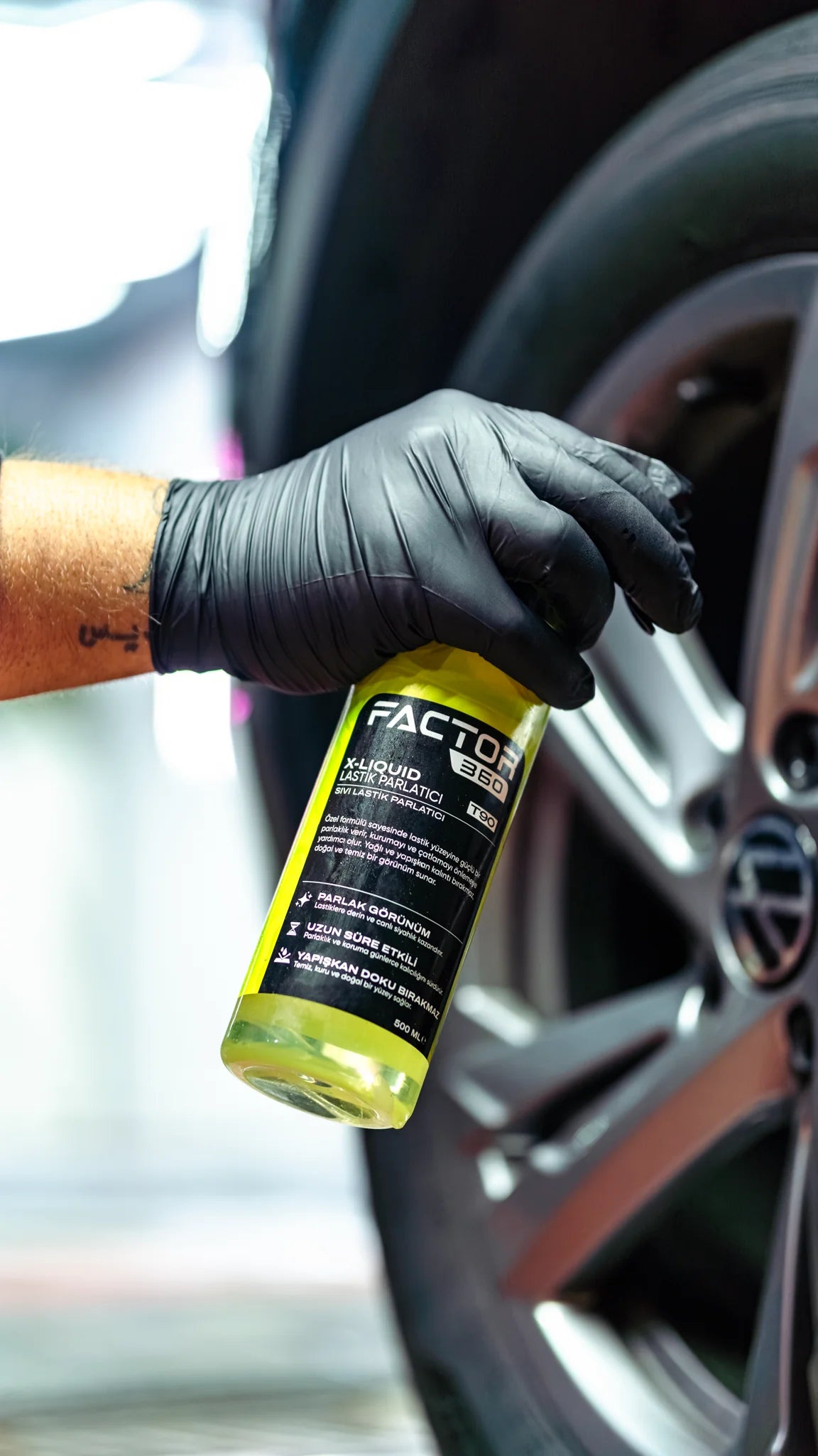 Factor360 X Liquid Sıvı Lastik Parlatıcı 500 ML