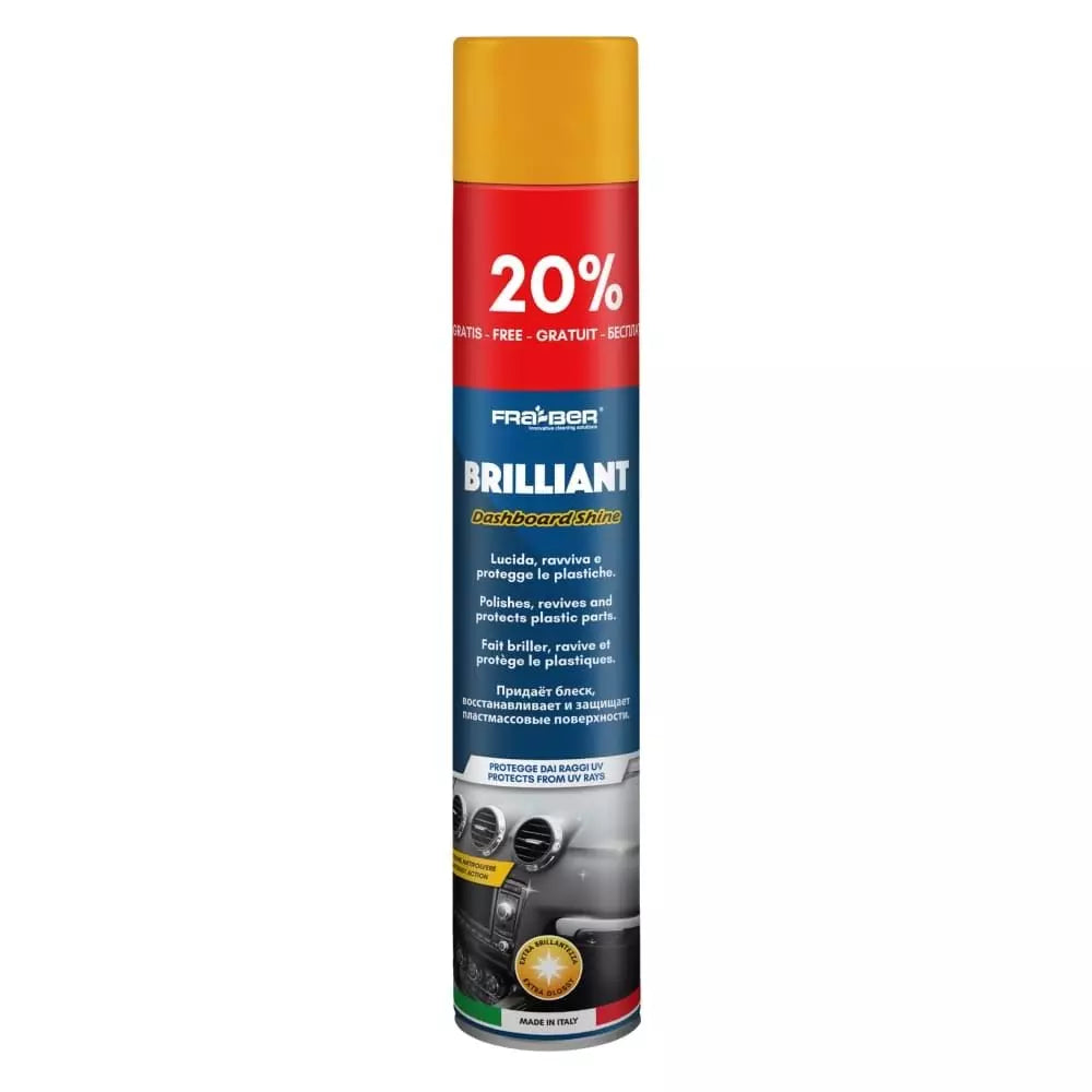 FRA-BER Brilliant Antistatik Konsol Ve İç Plastik Temizleyici Parlatıcı Vanilya Kokulu 750 ML