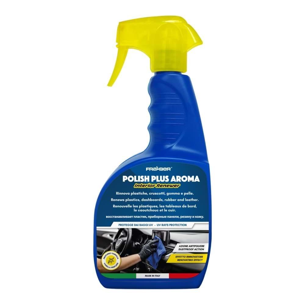 FRA-BER Polish Plus Aroma Antistatik Plastik, Trim, Vinil Yenileyici Bakım Spreyi 750 ML