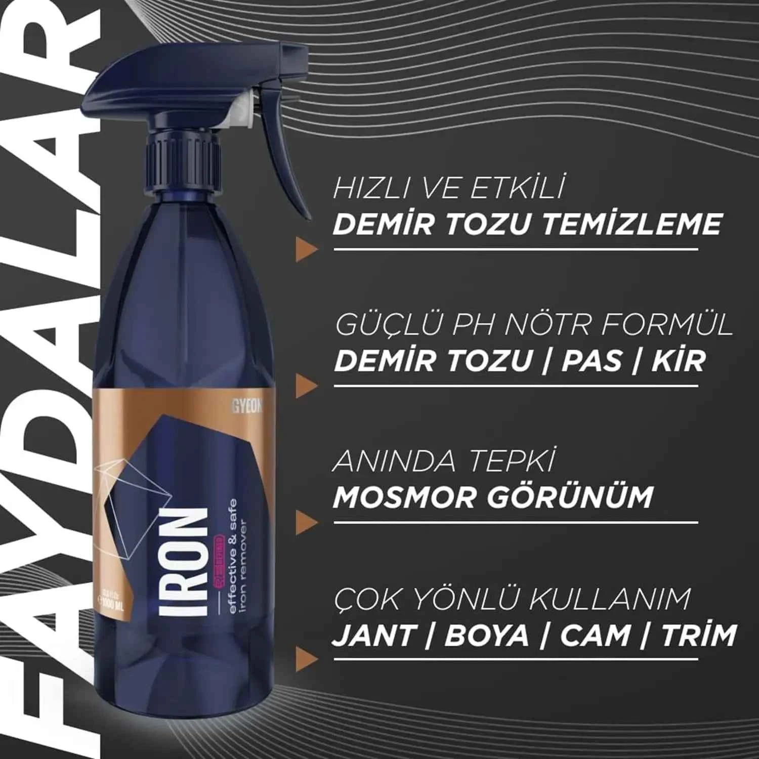 Gyeon Iron Redefined Demir Tozu ve Fren Balata Tozu Temizleyici 1 L