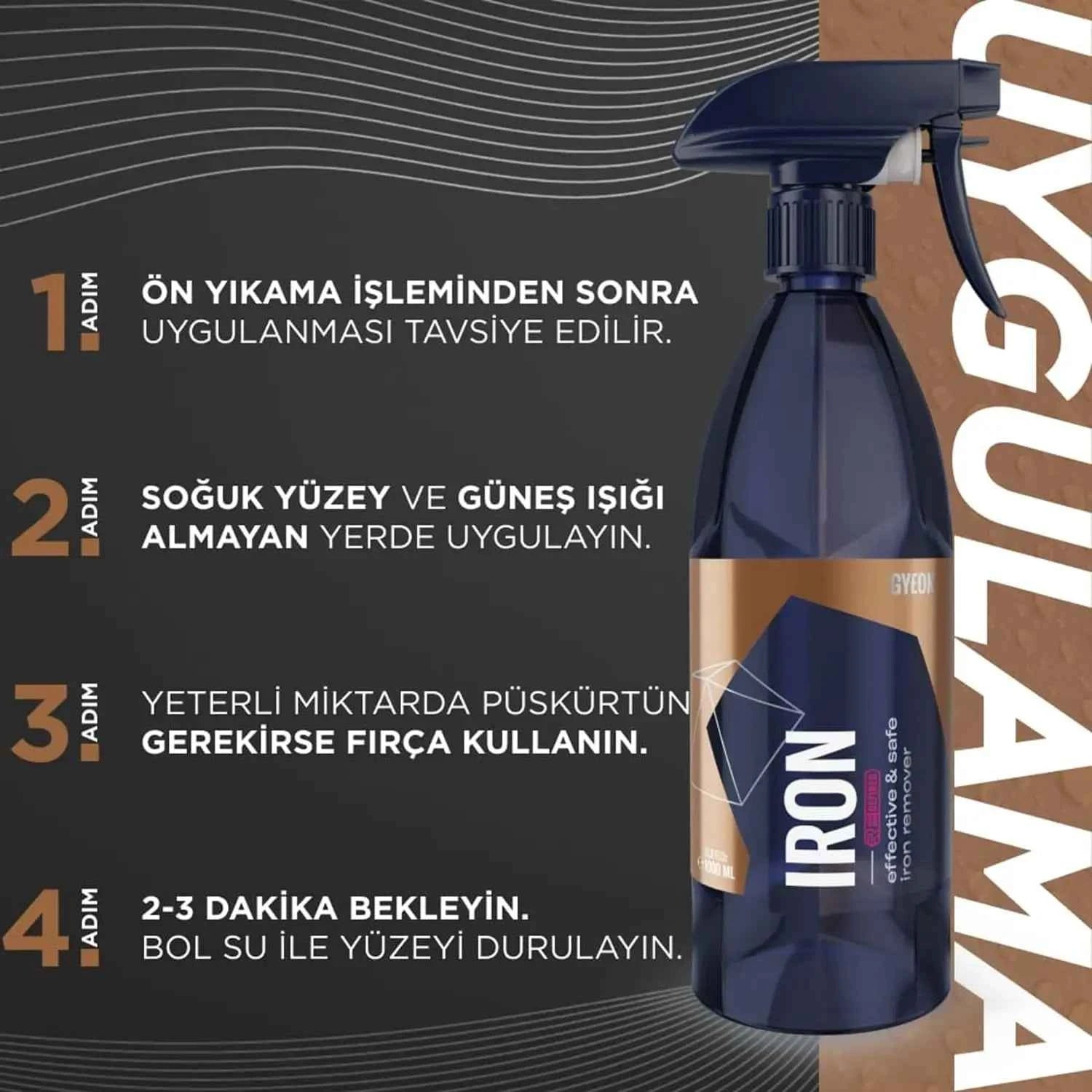 Gyeon Iron Redefined Demir Tozu ve Fren Balata Tozu Temizleyici 1 L