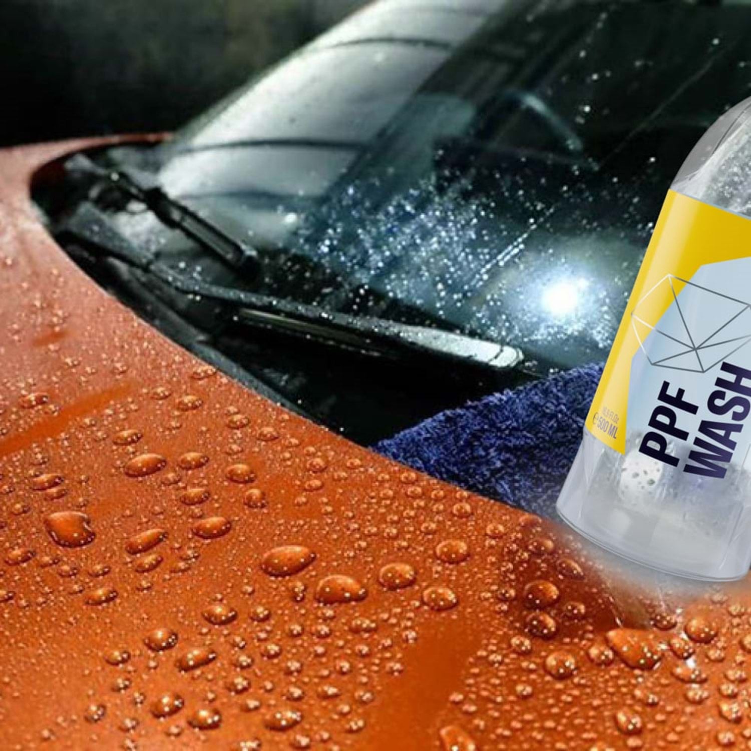 GYEON Q²M PPF Wash PPF ve Folyo Yıkama Şampuanı 500 ml – Hafif Demir Tozu Temizleme Özellikli