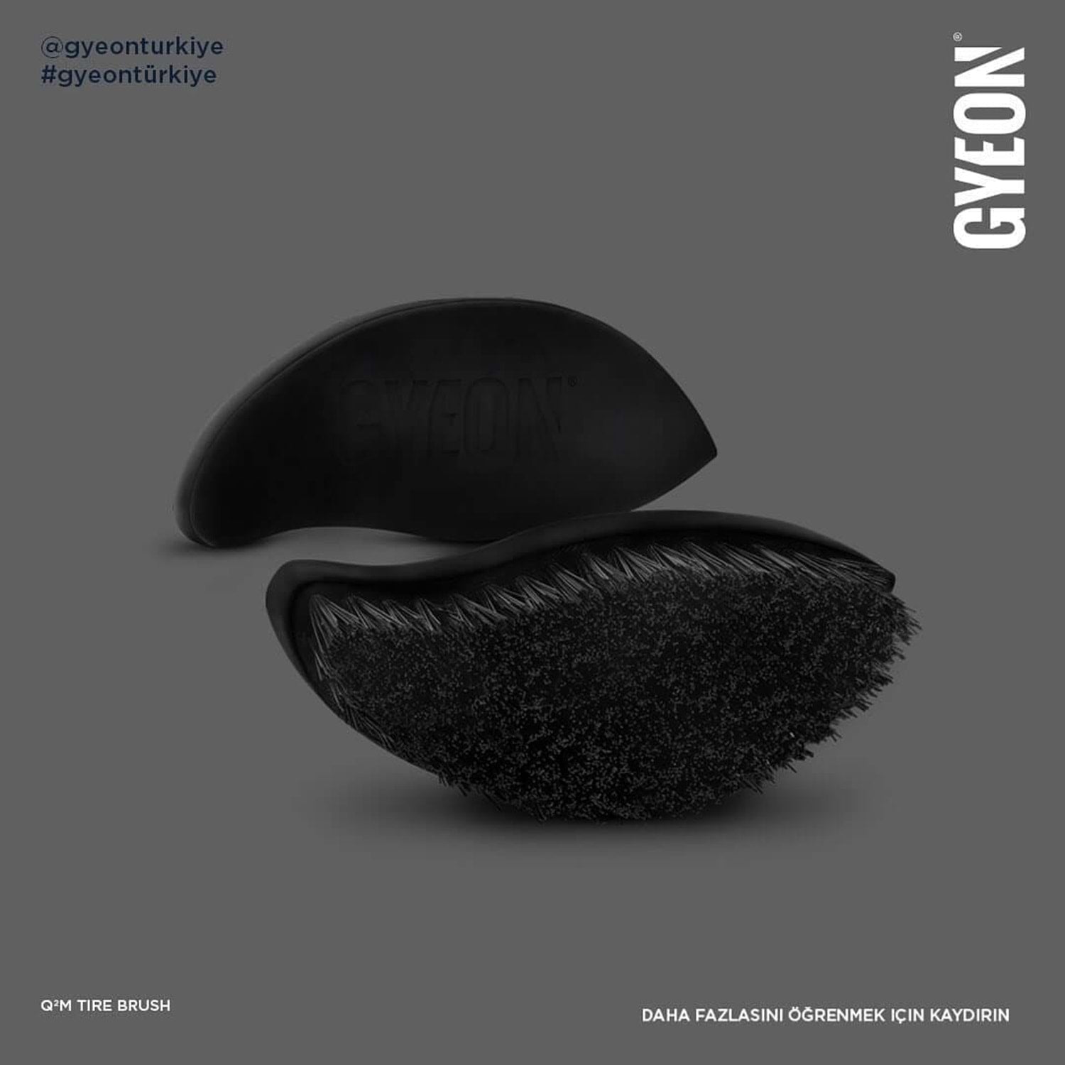 GYEON Q²M Tire Brush Dayanıklı Lastik Davlumbaz Temizlik Fırçası görsel tasarım