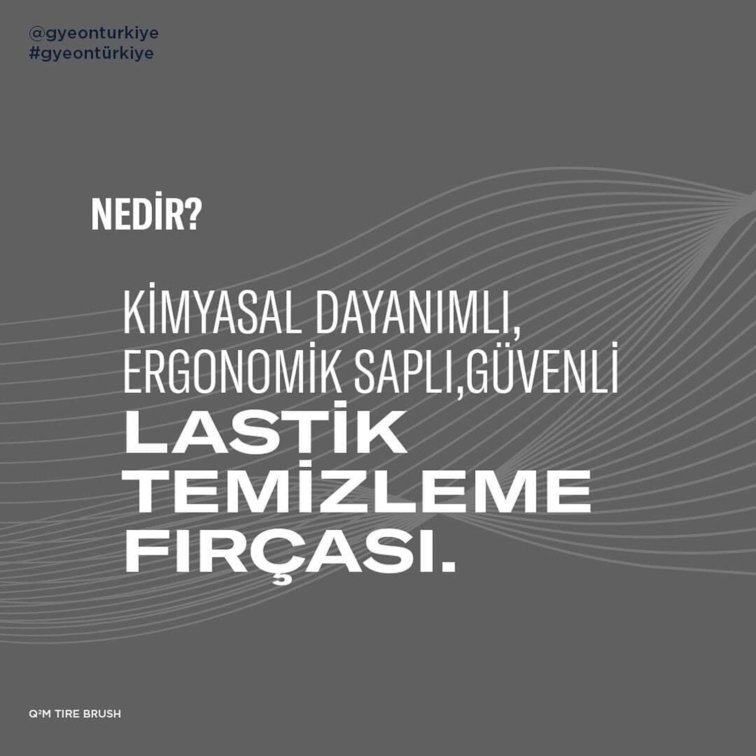 GYEON Q²M Tire Brush Dayanıklı Lastik Davlumbaz Temizlik Fırçası nedir