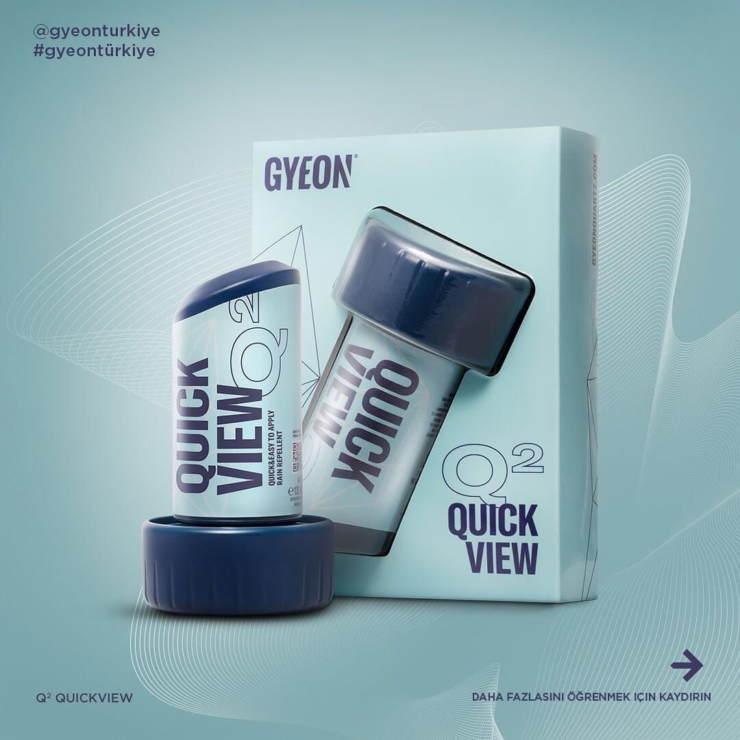 GYEON Q² QuickView Cam Su Kaydırıcı 120 ML Yağmur Kaydırıcı Su İtici