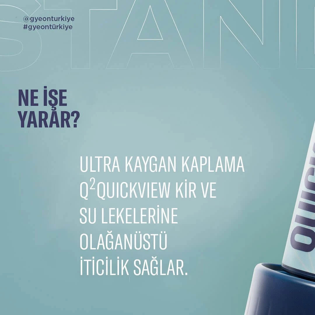 GYEON Q² QuickView Cam Su Kaydırıcı 120 ML Yağmur Kaydırıcı Su İtici