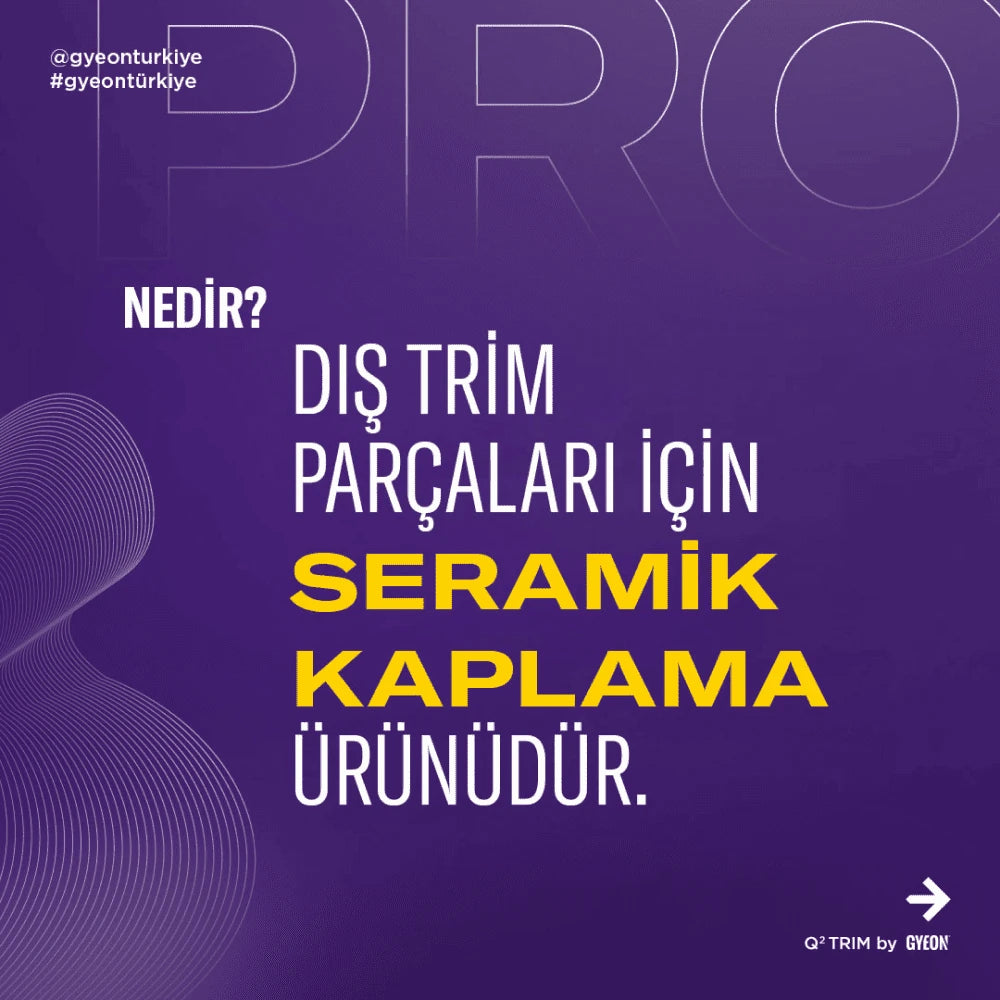 GYEON Q² Trim EVO Plastik Koruyucu Ve Solmuş Plastik Yenileyici Seramik Kaplama 30 ML