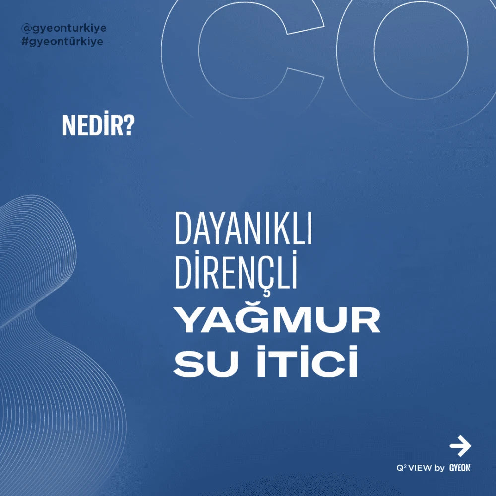 GYEON Q² View EVO Cam Su İtici Yağmur Kaydırıcı Seramik Kaplama 20 ML