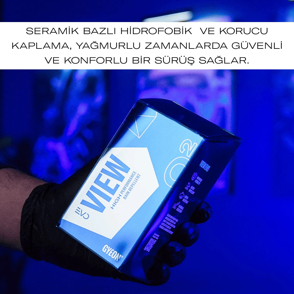 GYEON Q² View EVO Cam Su İtici Yağmur Kaydırıcı Seramik Kaplama 20 ML