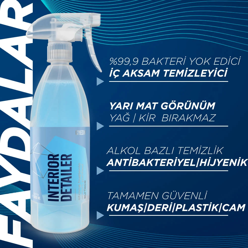 GYEON Q²M İnteriorDetailer Araç İçi Bakteri Virüs Temizleyici Dezenfektan 500 ML