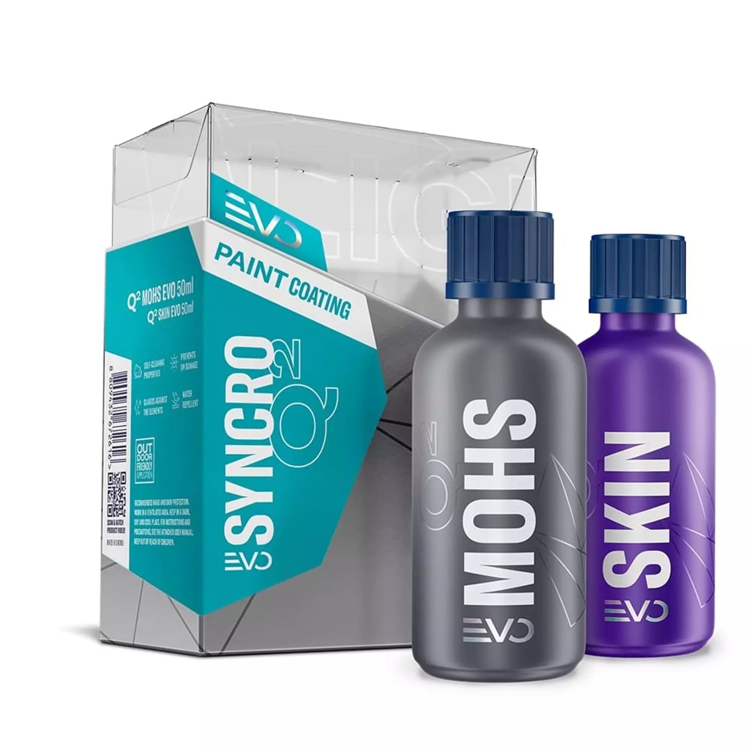 GYEON Q² Syncro EVO Light Box Çift Katman Seramik Kaplama - 50 ml + 50 ml - 9H Oto Boya Koruma ürün görseli