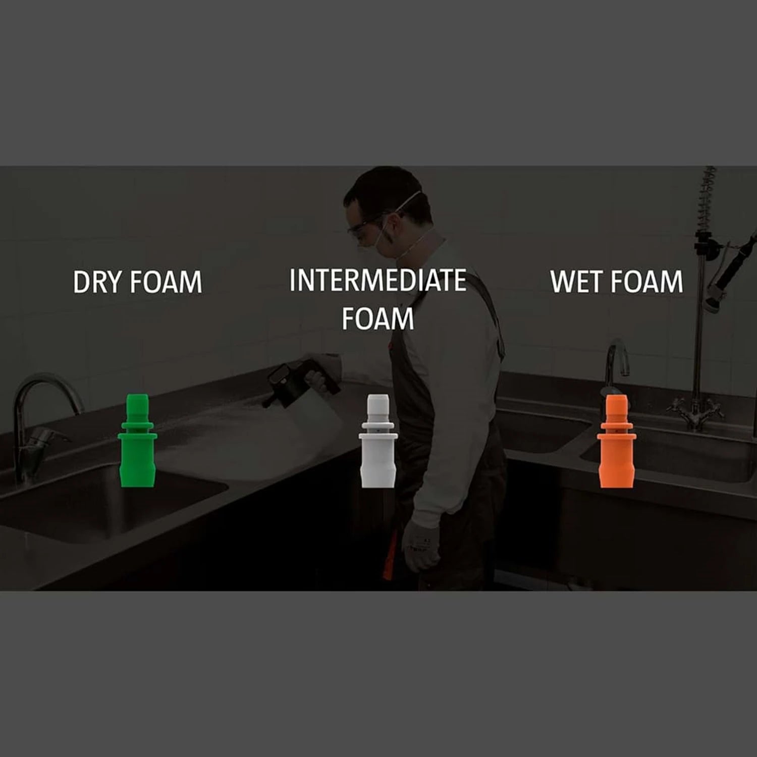 IK FOAM PRO 2+ Plus Köpük Yapıcı Hava Kompresör Bağlantılı Kimyasal Dayanımlı Basınçlı Pompa 2 Litre