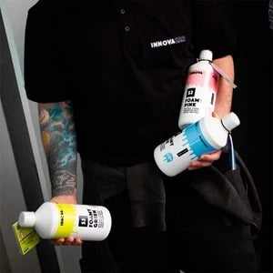 INNOVACAR S2 FOAMY BLUE Enzimli PH Nötr Mavi Renkli Özel Kokulu Araç Yıkama Şampuanı 1LT