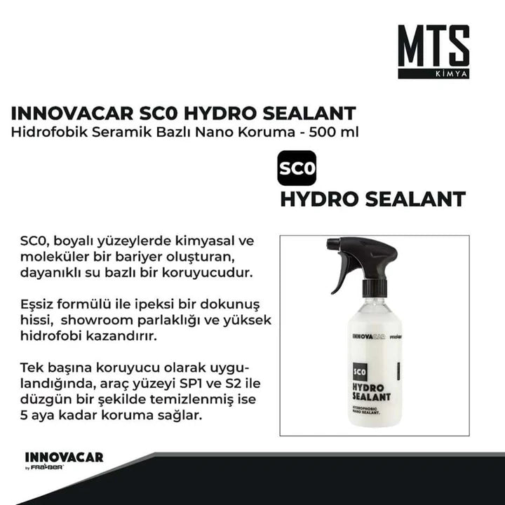 INNOVACAR SC0 HYDRO SEALANT Hidrofobik Seramik Bazlı Nano Koruma 500 ML
