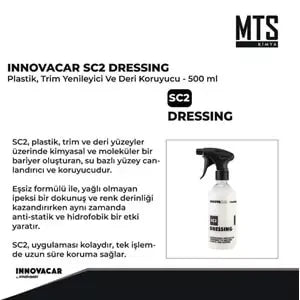 INNOVACAR SC2 DRESSING Plastik Trim Yenileyici Ve Deri Koruyucu 500 ML