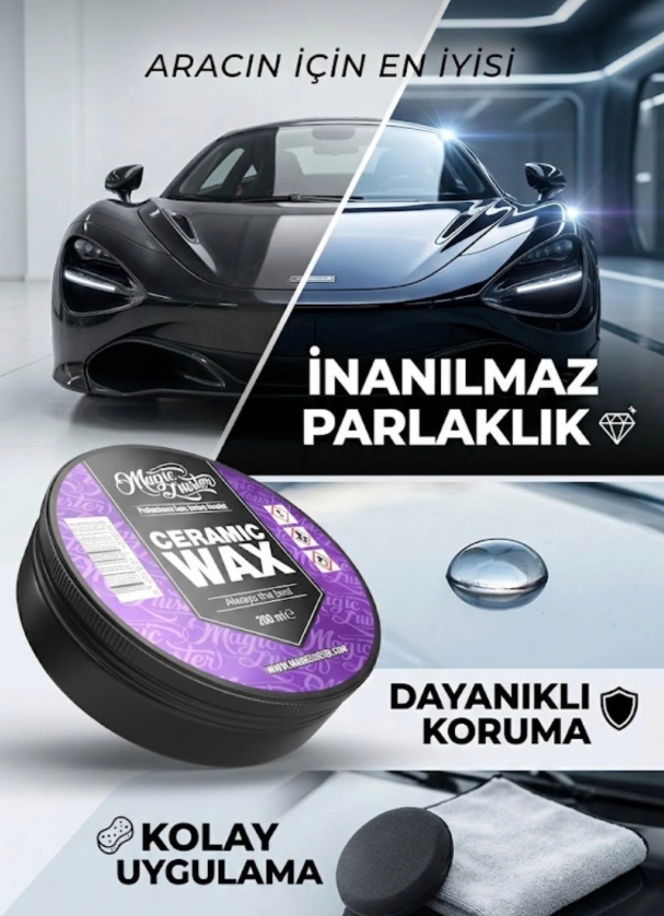 Magic Luster Seramik Wax otomobil Su İtici Hidrofobik Katman Oluşturucu wax 200 ml