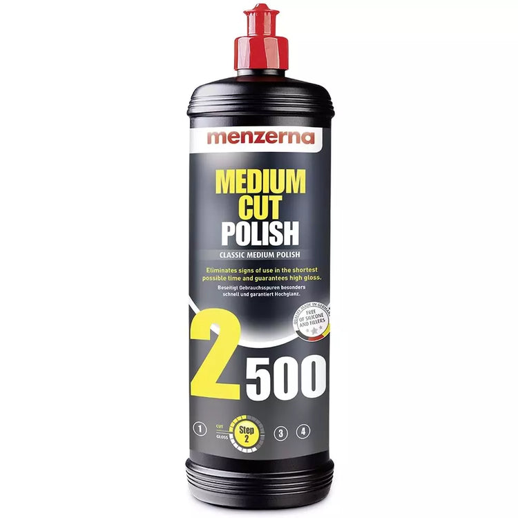 MENZERNA 2500 Medium Cut Polish İnce Çizik Giderici Pasta 1000 ML / 250 ML
