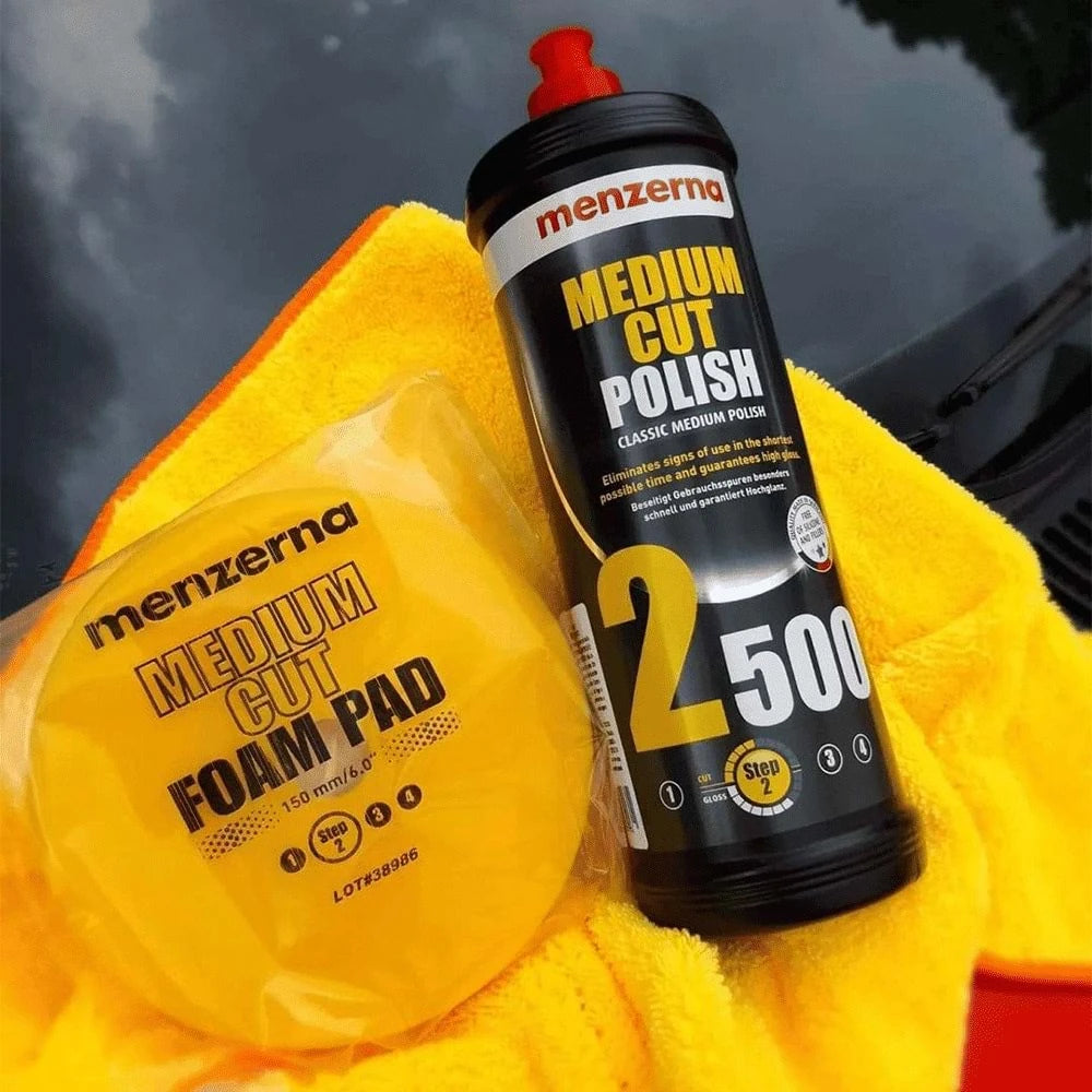MENZERNA 2500 Medium Cut Polish İnce Çizik Giderici Pasta 1000 ML / 250 ML