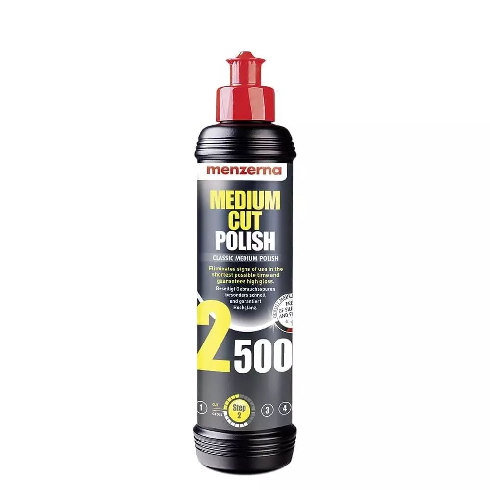 MENZERNA 2500 Medium Cut Polish İnce Çizik Giderici Pasta 1000 ML / 250 ML