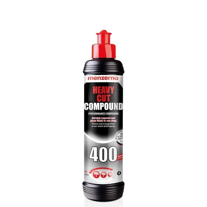 MENZERNA Heavy Cut Compound Improved 400 Ağır Çizik Giderici Kalın Pasta 1000 ML / 250 ML