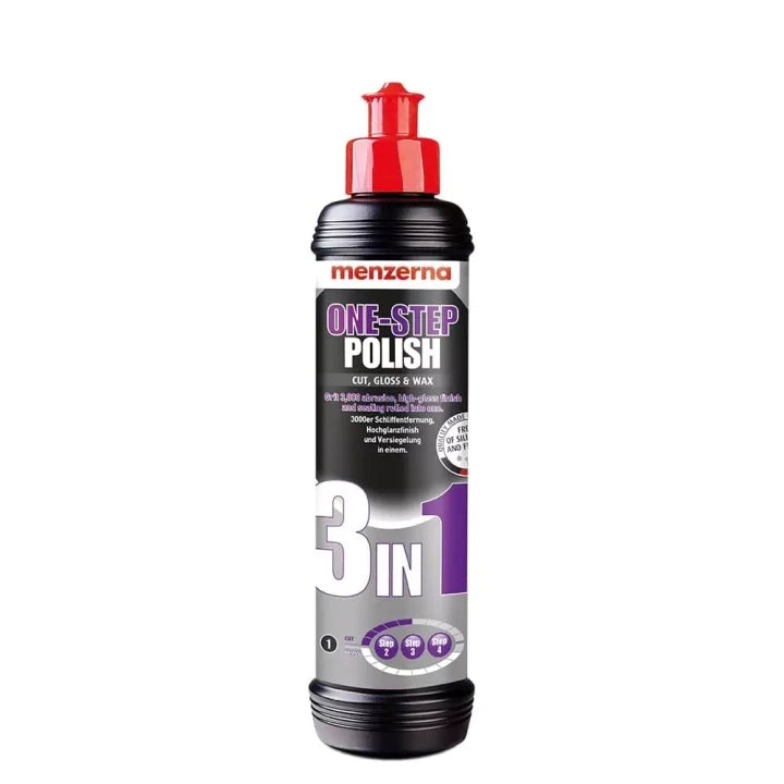 MENZERNA One-Step Polish 3 IN 1 Tek Adım Pasta Cila Koruma 1000 ML / 250 ML