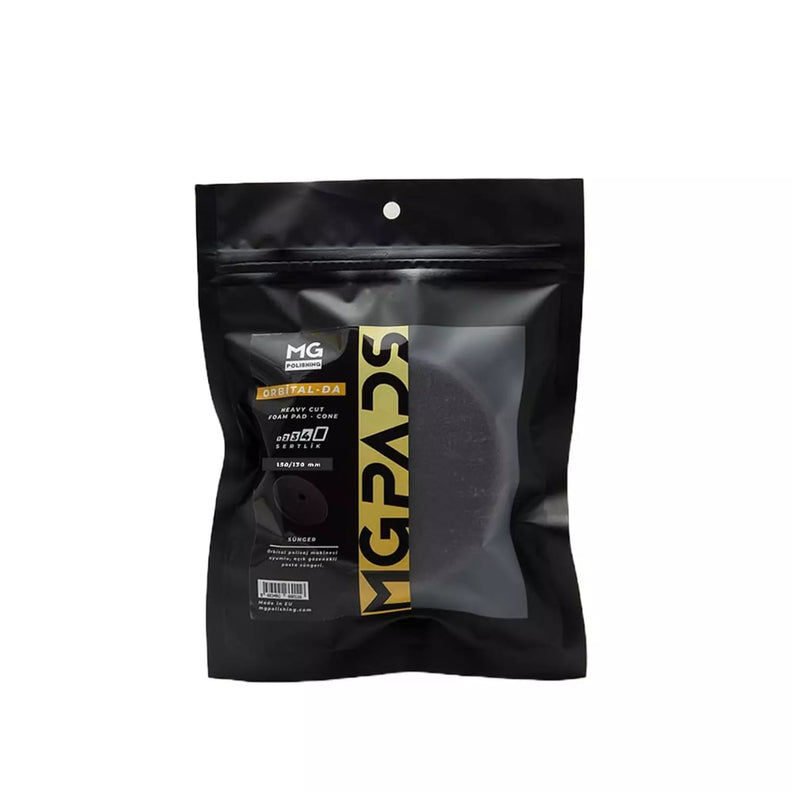 MG PADS Orbital Ağır Kesim Pasta Süngeri (Gri) 150/130 MM