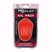 MG PS cırtlı aplikatörlü kil pedi 12x8 cm yıkanabilir uzun ömürlü detailing clay pad sponge block