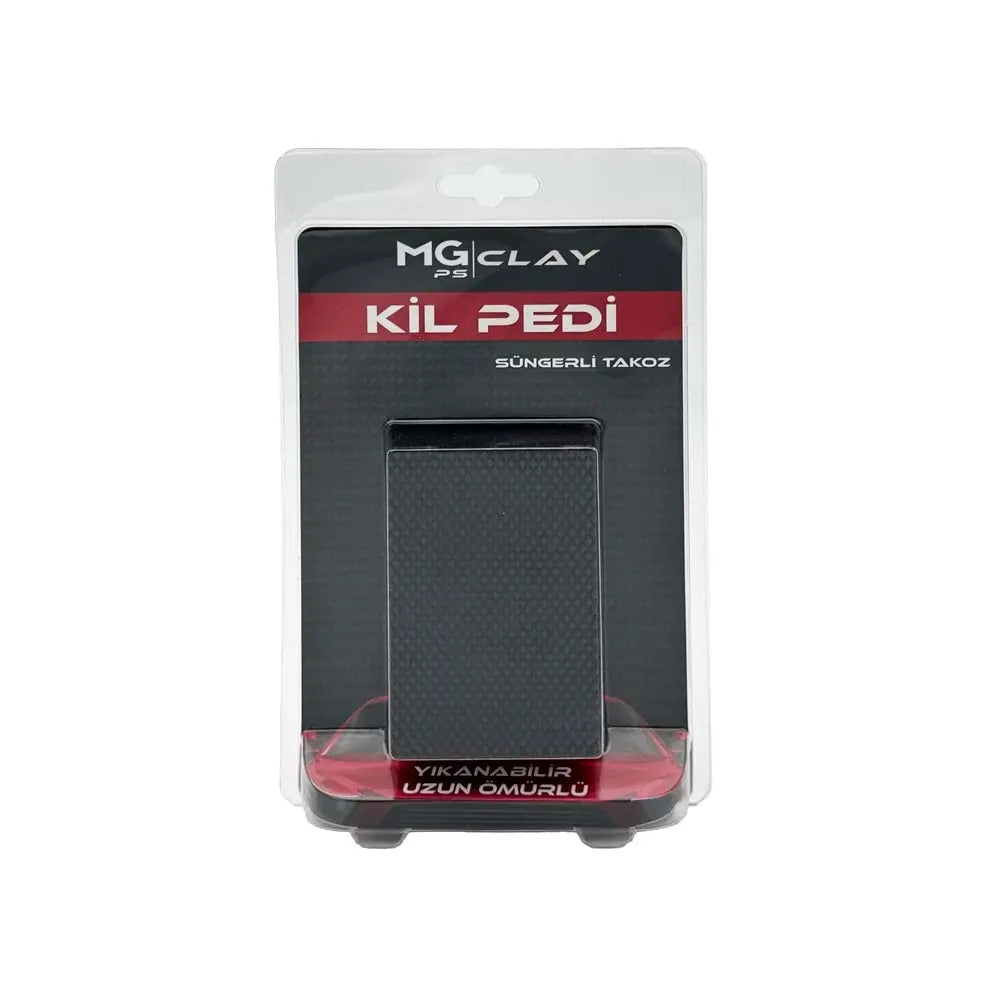MG PS Kil Pedi Süngerli Takoz 10x6 cm. Yıkanabilir ve tekrar kullanılabilir clay pad sponge block oto bakım ve detailing ürünü.