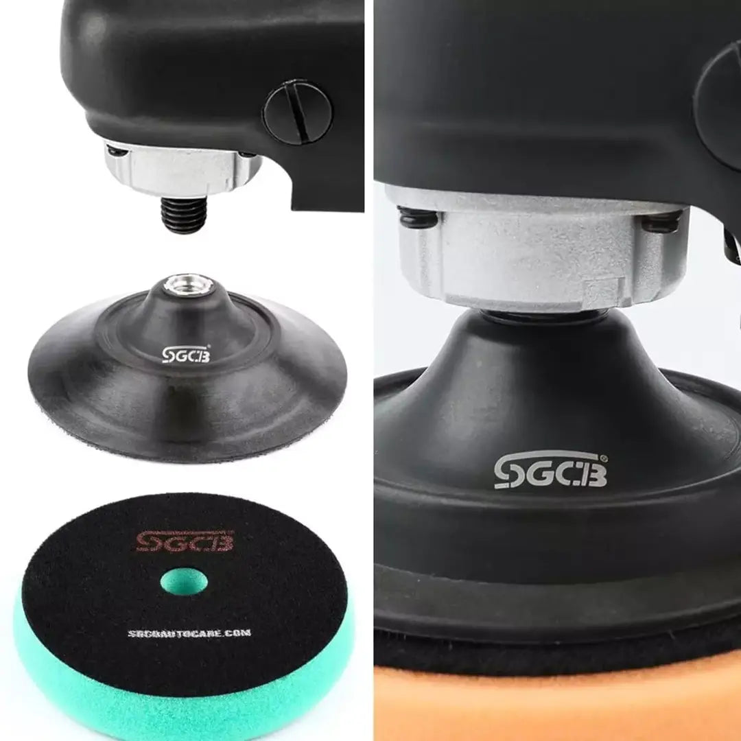SGCB 150 mm rotary backing plate polisaj makinesi montaj ve kullanım örneği